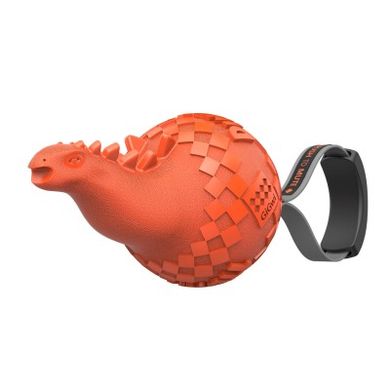 Іграшка для cобак Gigwi Dinoball Динозавр зі звуком, що вимикається 14 см GiGwi