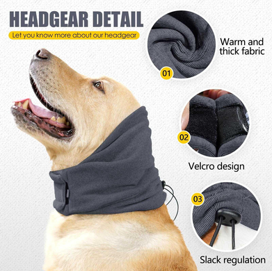 Мягкая защитная повязка на уши для собак Derby Anti Anxiety Ear Wrap, Violet Derby