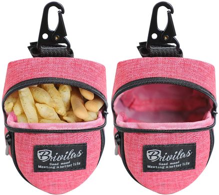 Мини-сумка для прогулок и пакетов BRIVILAS Dog Poop Bag Holder Pink