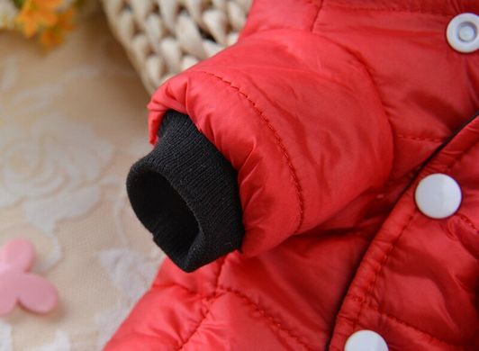 Тепла зимова куртка з капюшоном для собак
