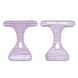 Многоразовый подгузник для сук Derby Purple Striped, M, 31-40 см
