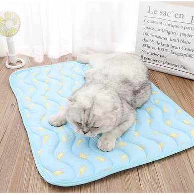 Літня охолоджуюча підстилка для котів Derby Ice Silk Material Summer Pet Cooling Mat Bananas Derby
