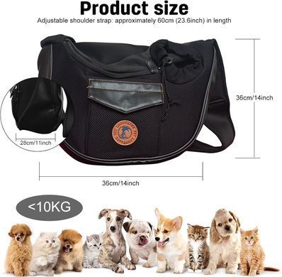 Сумка-переноска для котів і собак дрібних порід Voyager Pet VB18013 Black Voyager Pet
