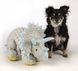 М`яка іграшка для собак goDog Dinos Frills с пищалкой, 27 см, Сірий