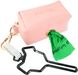 Диспенсер для биопакетов Fioviel dog poop bag dispenser, Розовый