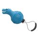 Іграшка для cобак Gigwi Dinoball Динозавр зі звуком, що вимикається 14 см, Блакитний, Medium