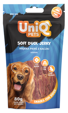 Лакомство для собак UniQ PETS Мягкое вяленое утиное мясо UniQ PETS