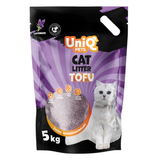 Біорозкладний наповнювач для котячих туалетів UNIQ PETS CAT LITTER TOFU lavender UniQ PETS