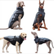 Светоотражающая зимняя толстая куртка для собак Black/Blue, XL, 42 см, 57 см, 46 см